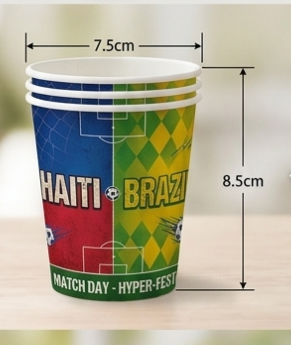40 piece Haiti vs Brazil Game Day Party Kit PRE-SALE